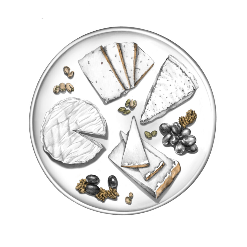 Studio PI_Lucy Schmidt_Whiskey Guide_The Times_Cheese plate
